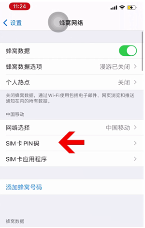 罗田苹果14维修网分享如何给iPhone14的SIM卡设置密码 